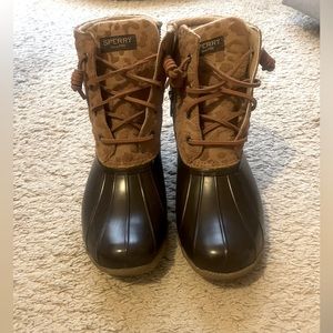 Sperry Saltwater Ducks Boots. Leopard Print. Women’s Boots. Size: 8. Brand New.